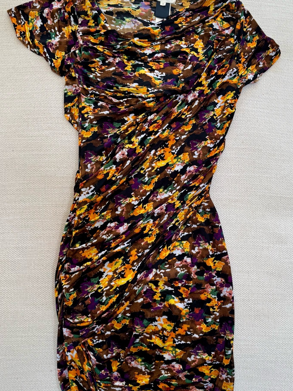 Isabel Marant Etoile Floral Print Ruched Women’s Dress - Multicolor